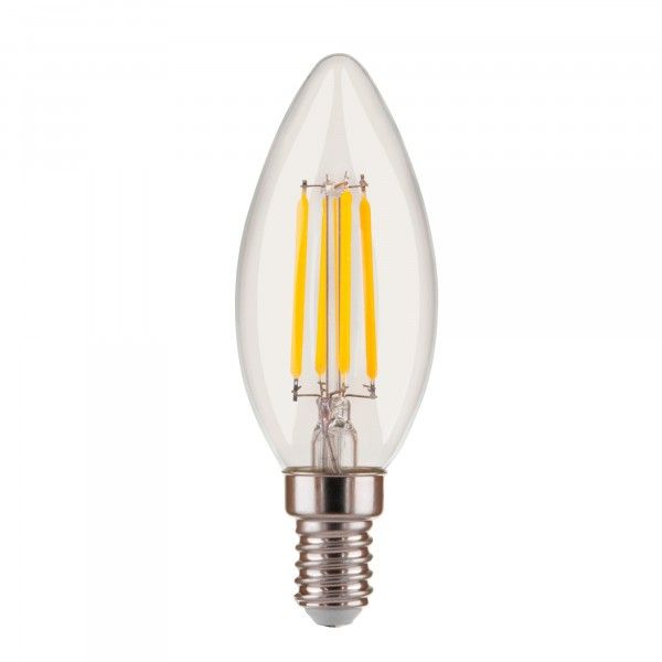 Филаментная светодиодная лампа "Свеча" Dimmable C35 5W 4200K E14 BL134. Превью 2