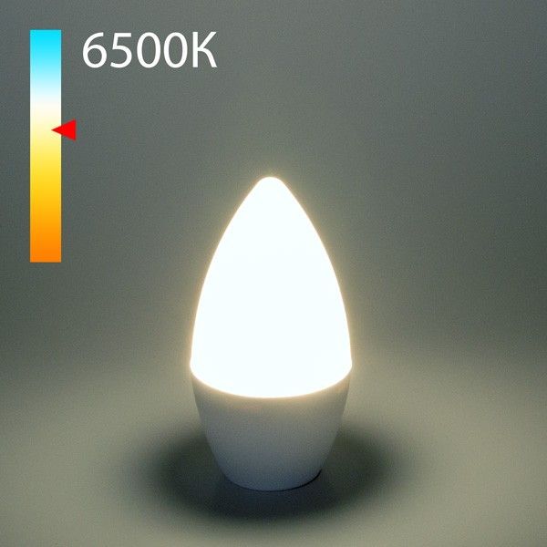 Светодиодная лампа "Свеча" C37 8W 6500K E14 BLE1404. Превью 1