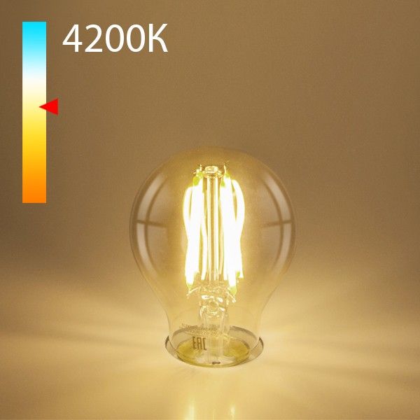 Филаментная светодиодная лампа A60 12W 4200K E27 тонированная BLE2756