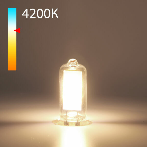 Светодиодная лампа G9 LED 3W 220V 4200K стекло