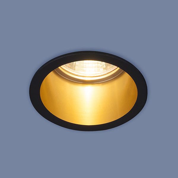 Встраиваемый точечный светильник 7004 MR16 BK/GD черный/золото. Превью 1
