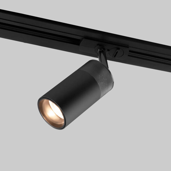 Basic System Riffe Трековый поворотный светильник 9W 4200K чёрный однофазный 85512/01