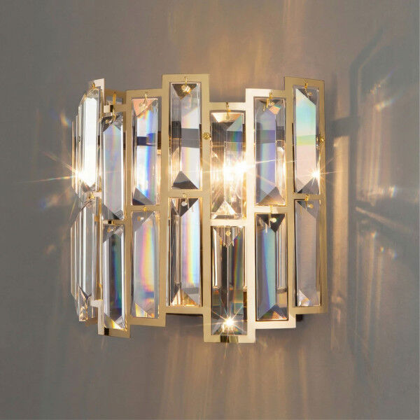 Бра с хрусталем 339/2 золото / черный