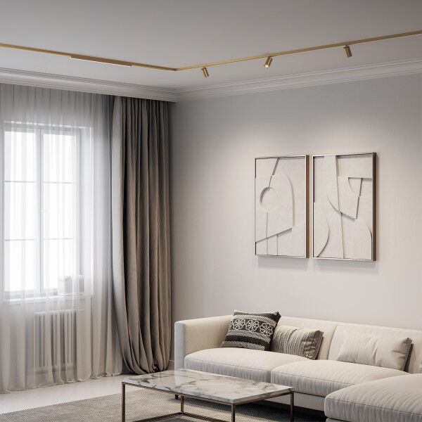 Brass Line Трековый светильник 10W 4000K латунь 85525/01