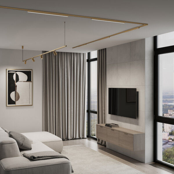 Brass Line Трековый светильник 12W 4000K латунь 85526/01