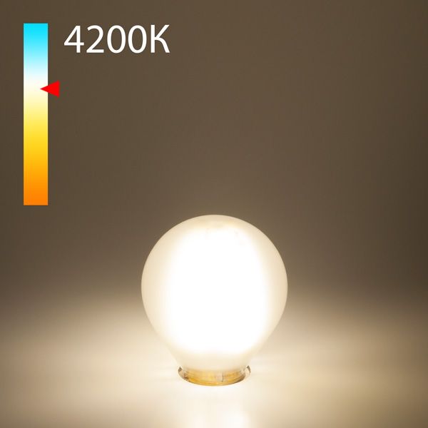 Филаментная светодиодная лампа G45 6W 4200K E14 Classic F 6W 4200K E14