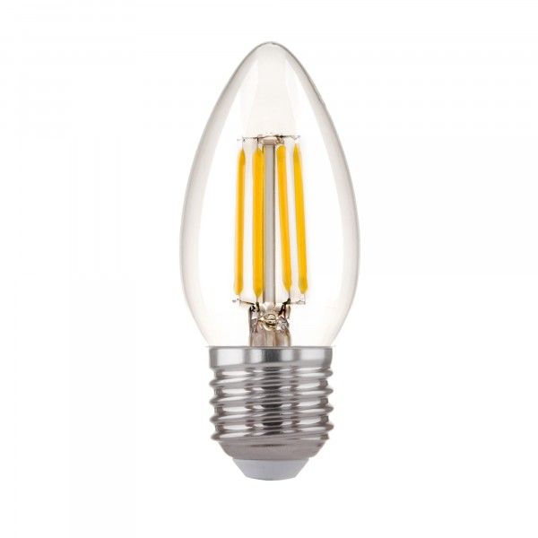 Филаментная светодиодная лампа "Свеча" C35 7W 4200K E27 (C35 прозрачный) BLE2736. Превью 2
