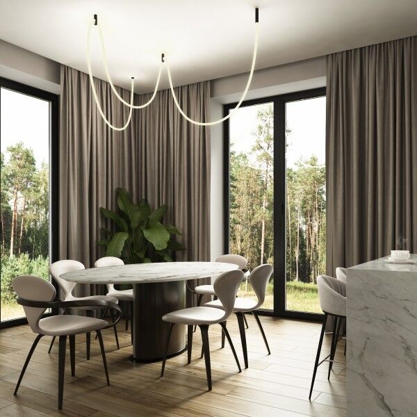 Гибкий неон 336Led 12W IP20 3000K Full light круглый теплый белый, 8 м 24V 12W 336Led 2835 IP20