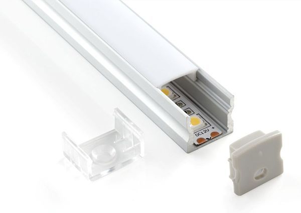 Комплект заглушек для накладного алюминиевого профиля светодиодной ленты (10 пар)