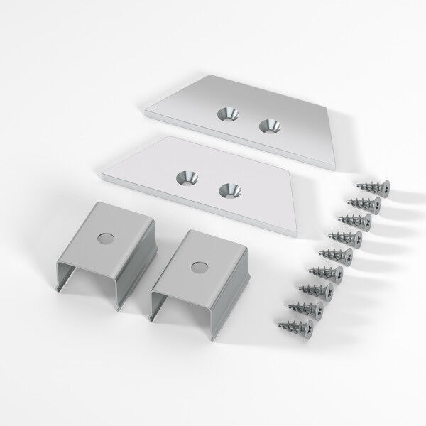 Комплект заглушек для накладного алюминиевого профиля светодиодной ленты ZL-2-ALP022