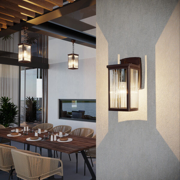 Подвесной уличный светильник Lame H кофе IP33 GL 1006H