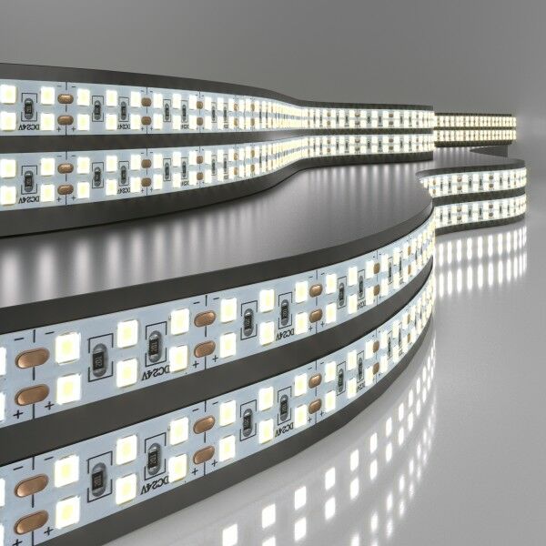 Светодиодная лента 240 LED 18&nbsp;Вт IP20 двухрядная 6500К холодный белый 2835 24V 240Led 18W IP20