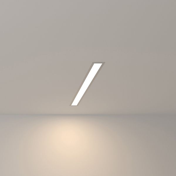 Линейный светодиодный встраиваемый светильник 53см 10Вт 4200К серебряный 101-300-53