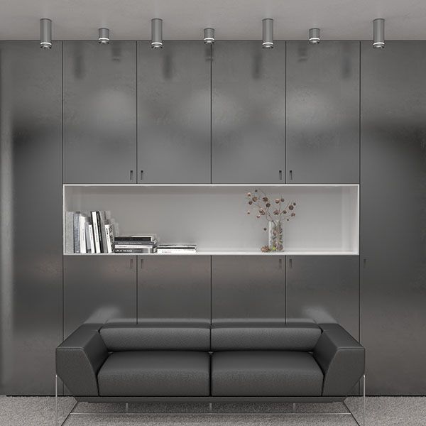 Накладной потолочный  светодиодный светильник DLR021 9W 4200K хром матовый