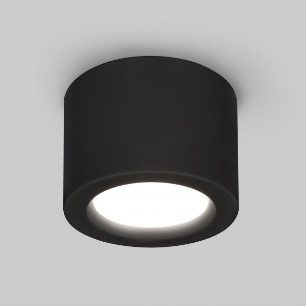 Накладной потолочный  светодиодный светильник DLR026 6W 4200K черный матовый
