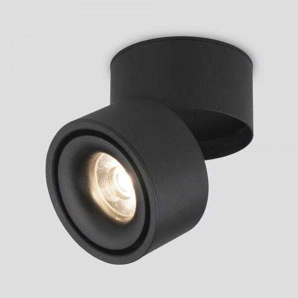 Накладной потолочный светодиодный светильник DLR031 15W 4200K 3100 черный матовый. Превью 1