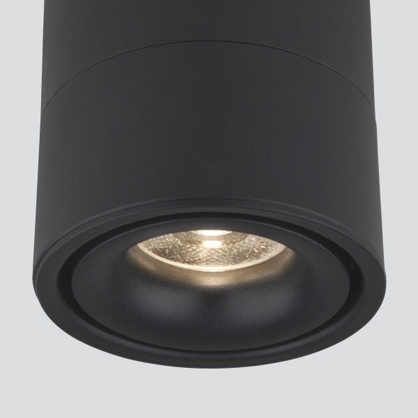 Накладной потолочный светодиодный светильник DLR031 15W 4200K 3100 черный матовый. Превью 7