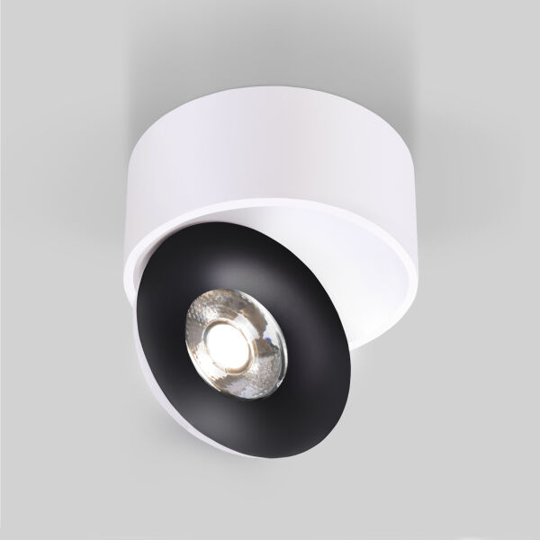 Накладной светодиодный светильник Glide белый/черный 25100/LED