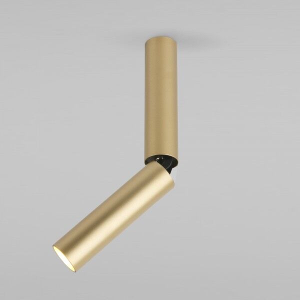 Накладной поворотный светодиодный светильник с антибликовой решеткой Pika 25029/LED 6W 4200K латунь