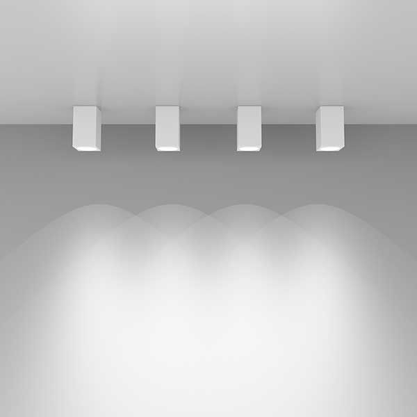 Накладной потолочный светильник 1085 GU10 WH белый матовый
