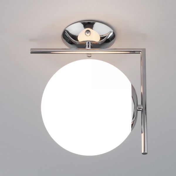 Настенно-потолочный светильник со стеклянным плафоном 70153/1 хром