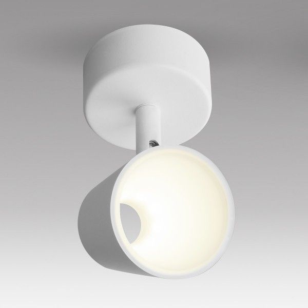 Настенно-потолочный светодиодный светильник DLR025 5W 4200K белый матовый. Превью 1
