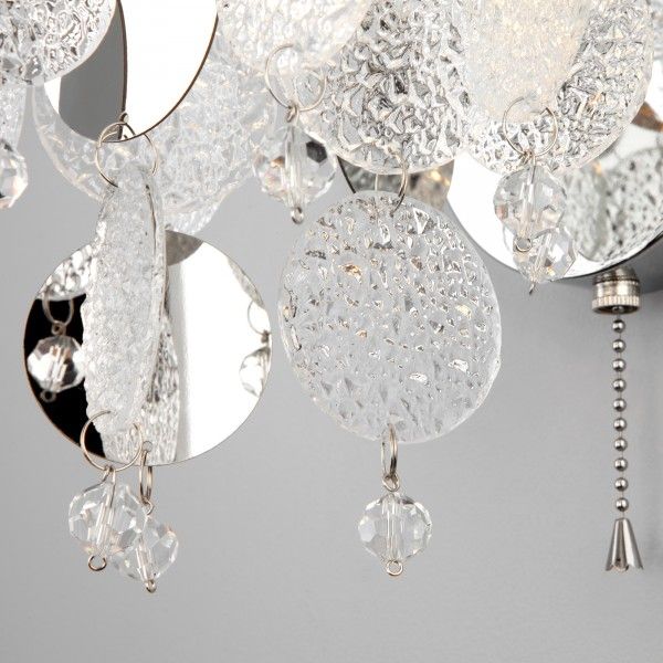 Настенный светильник с декором из фактурного стекла 334/1 (319/1)