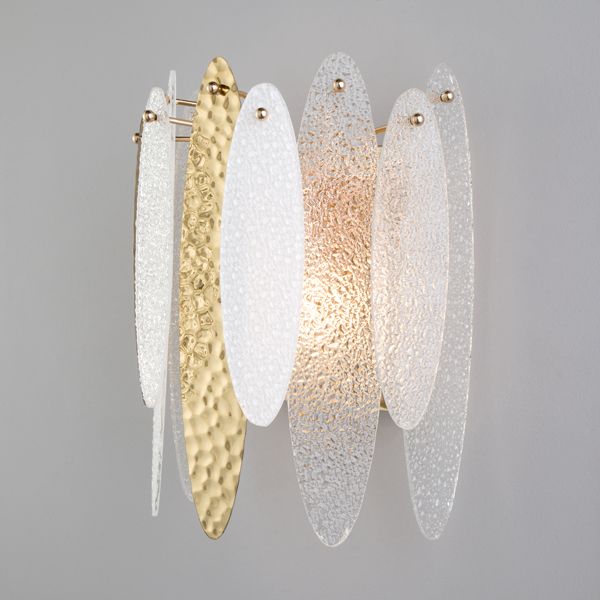 Настенный светильник с фактурным стеклом