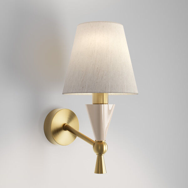 Настенный светильник с керамическим декором