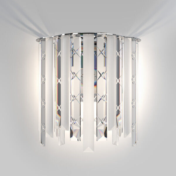 Настенный светильник с хрусталем 101011 хром