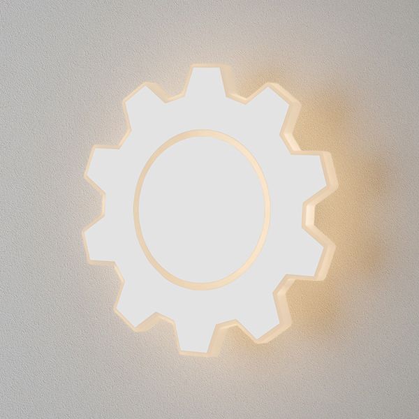 Настенный светодиодный светильник Gear M белый MRL LED 1095 белый
