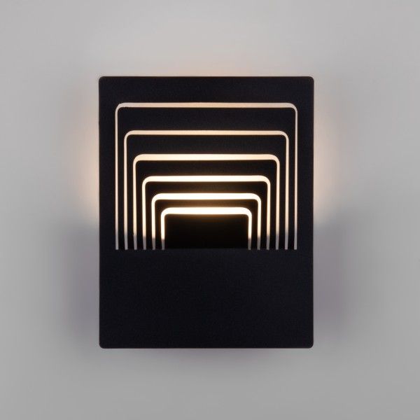 Настенный светодиодный светильник Onda LED чёрный