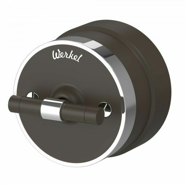 Переключатель/выключатель одноклавишный Vintage мокко матовый/хром