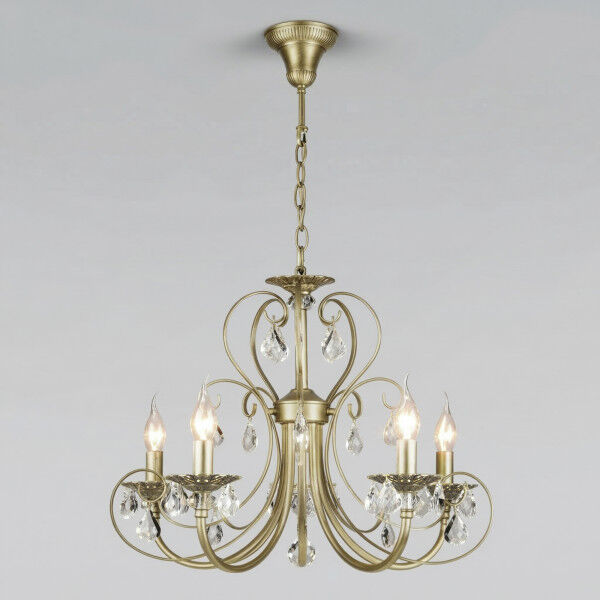 Подвесная люстра с хрусталем