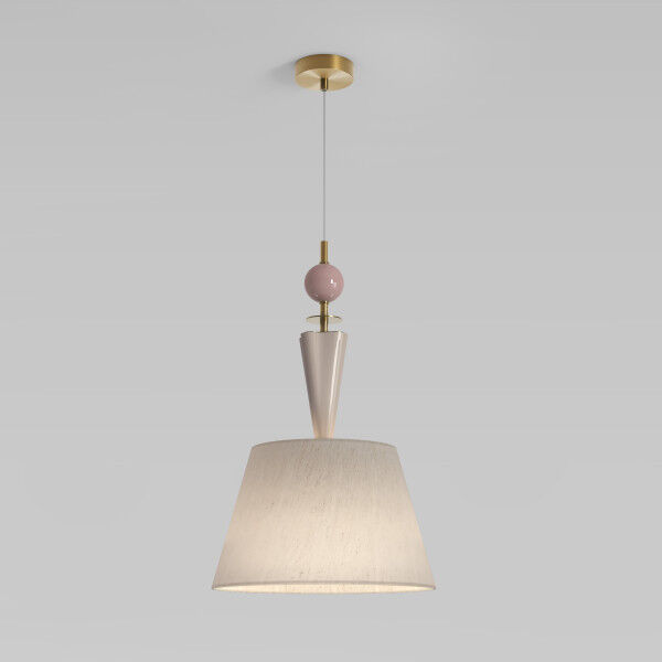 Подвесной светильник с декором из керамики