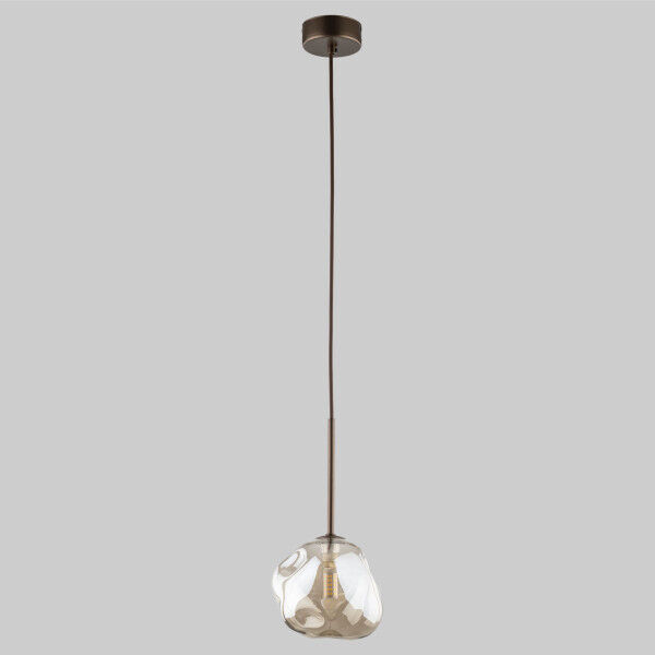 Подвесной светильник со стеклянным плафоном 11025 Lava Brown