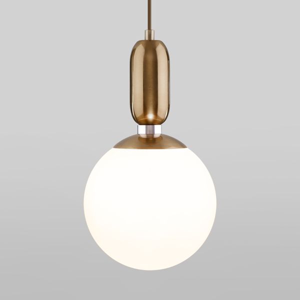 Подвесной светильник со стеклянным плафоном 50197/1 латунь