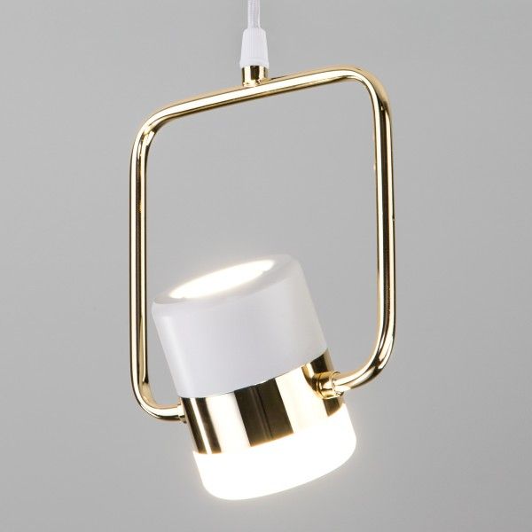 Подвесной светодиодный светильник 50165/1 LED золото/белый. Превью 3