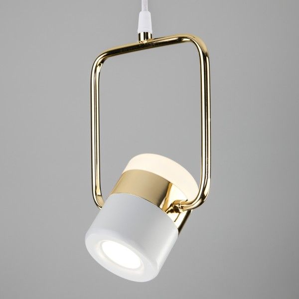 Подвесной светодиодный светильник 50165/1 LED золото/белый. Превью 4