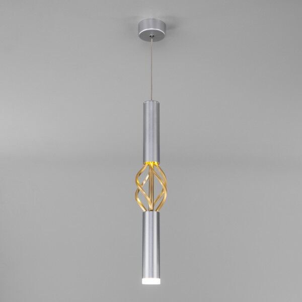 Подвесной светодиодный светильник 50191/1 LED матовое серебро/матовое золото