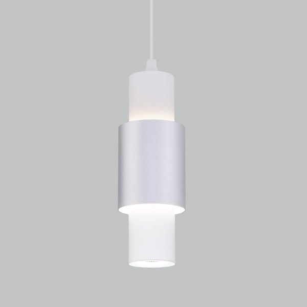 Подвесной светодиодный светильник 50204/1 LED белый/матовое серебро