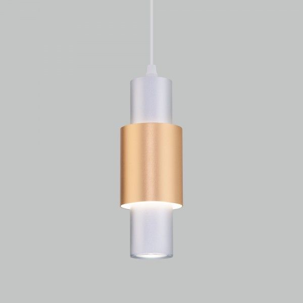 Подвесной светодиодный светильник 50204/1 LED матовое серебро/матовое золото