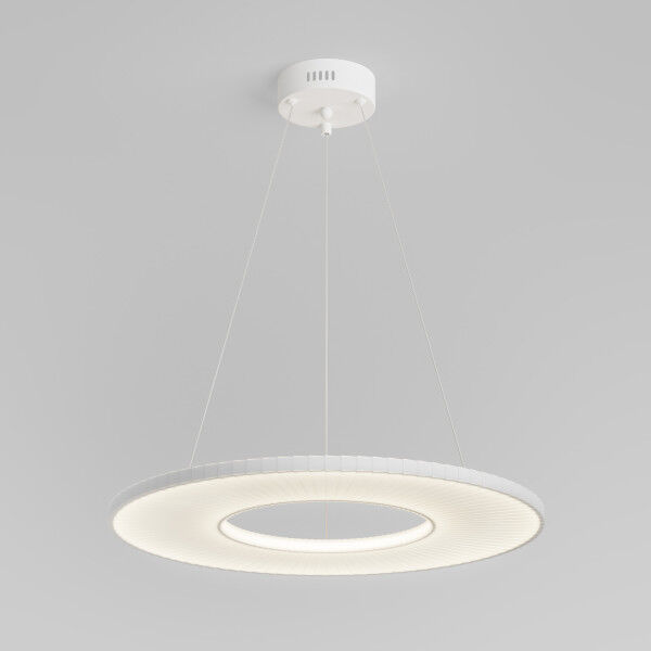 Подвесной светодиодный светильник с абажуром из ткани