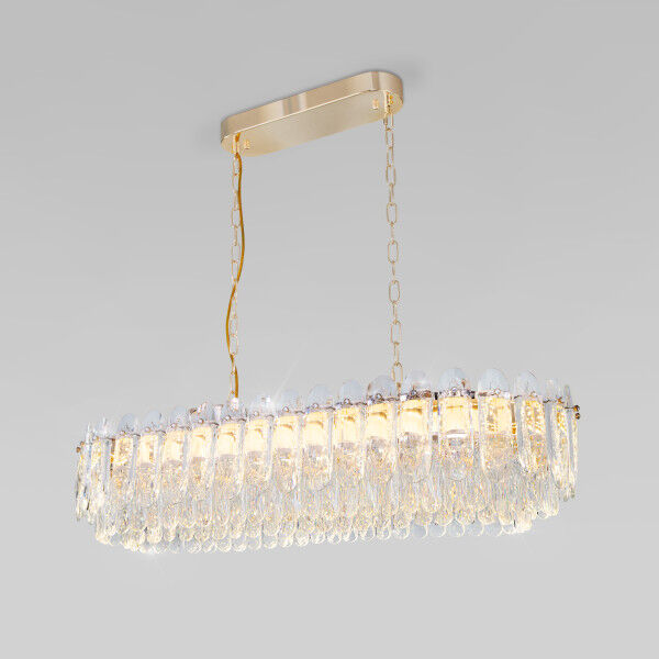 Подвесной светодиодный светильник с хрусталем