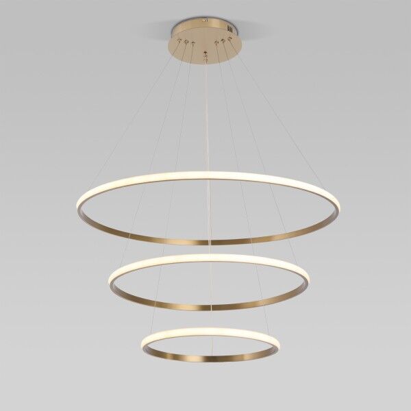 Подвесной светодиодный светильник с пультом управления 90264/3 латунь