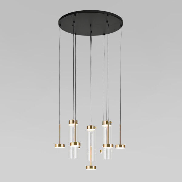 Подвесной светодиодный светильник со стеклянными плафонами