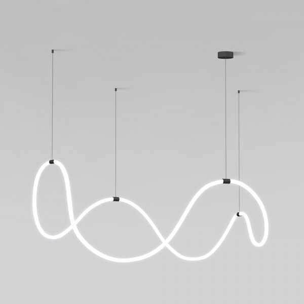 Подвесной светодиодный светильник ССТ с пультом управления 90288/1 черный