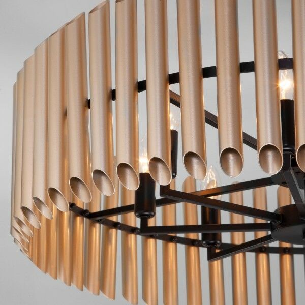 Потолочная люстра латунь/черный