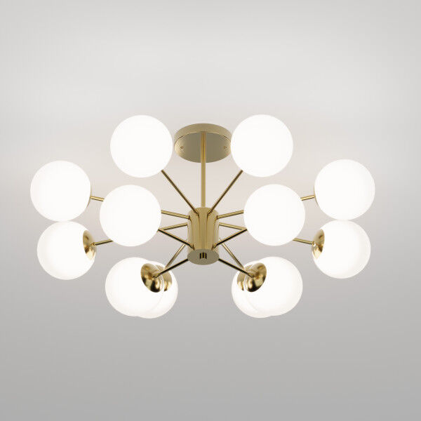 Потолочный светильник со стеклянными плафонами