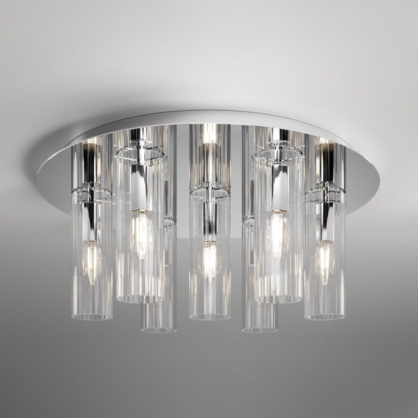 Потолочный светильник со стеклянными плафонами